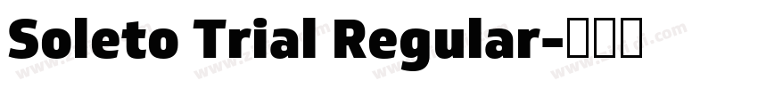 Soleto Trial Regular字体转换